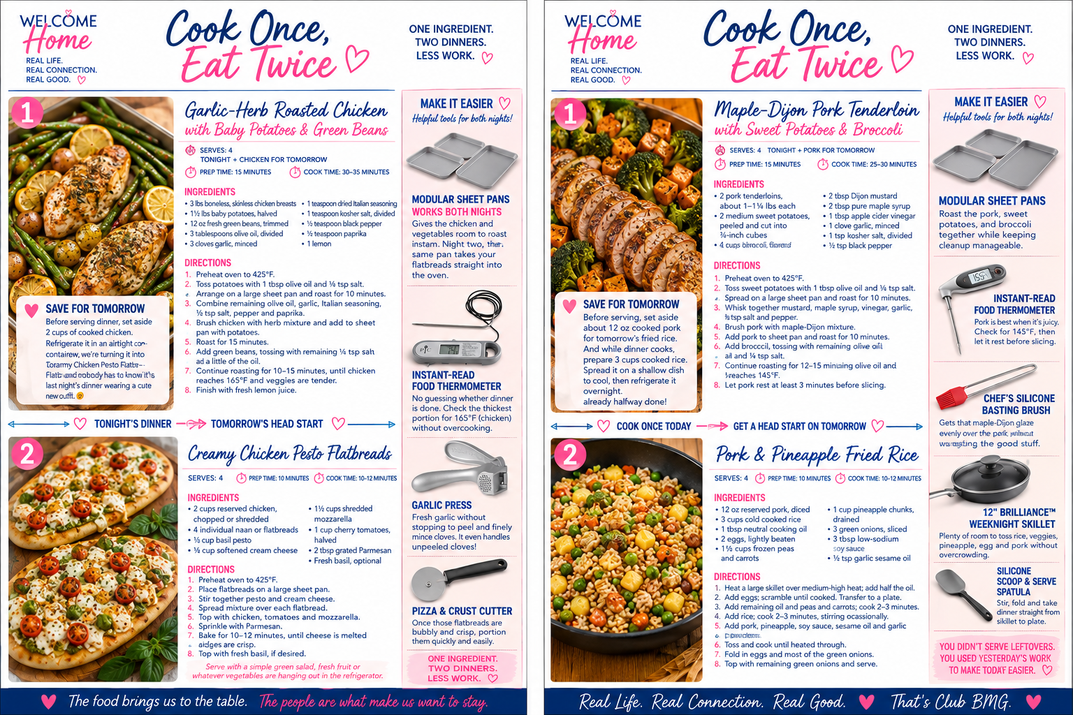 September Club BMG Cook Once Eat Twice feature